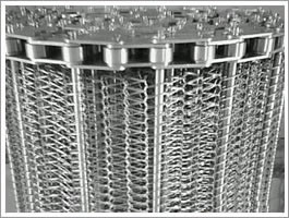 Balanced weave mesh conveyor belt in ss304