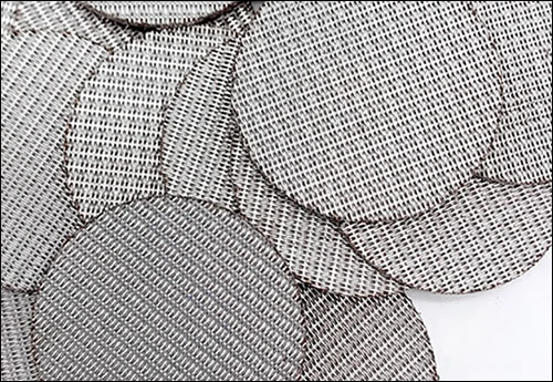 90 mm wire mesh filter for polymer melt extruder