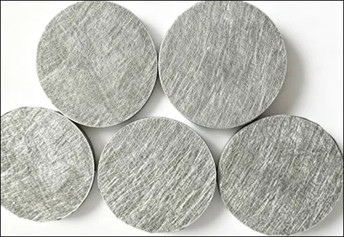 AISI 316L sintered fiber felt filter discs 293 mm diameter